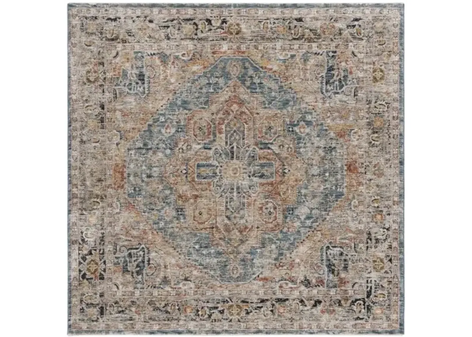 SILVERADO 110 Blue  6'-4' x 6'-4'Square Square Rug