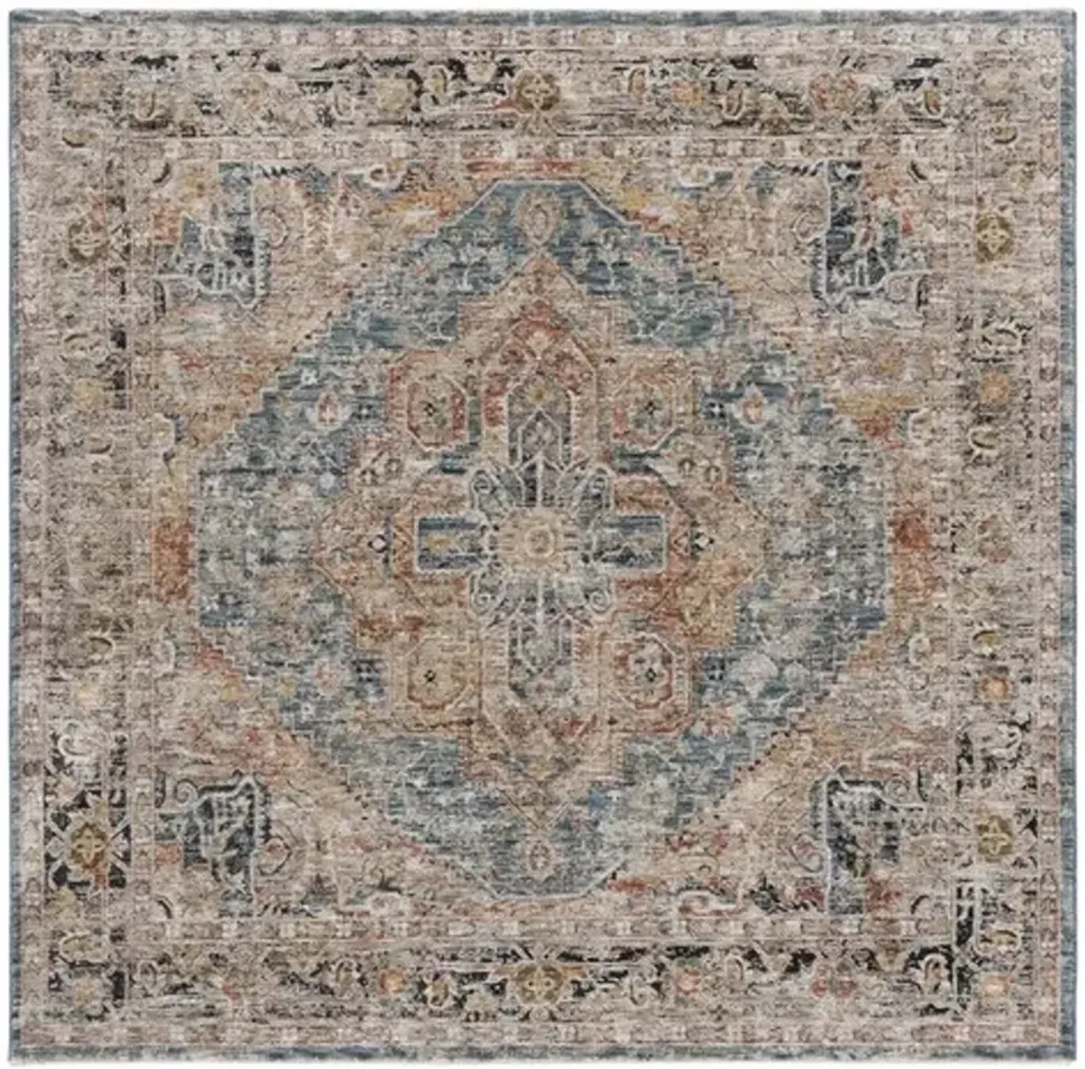 SILVERADO 110 Blue  6'-4' x 6'-4'Square Square Rug