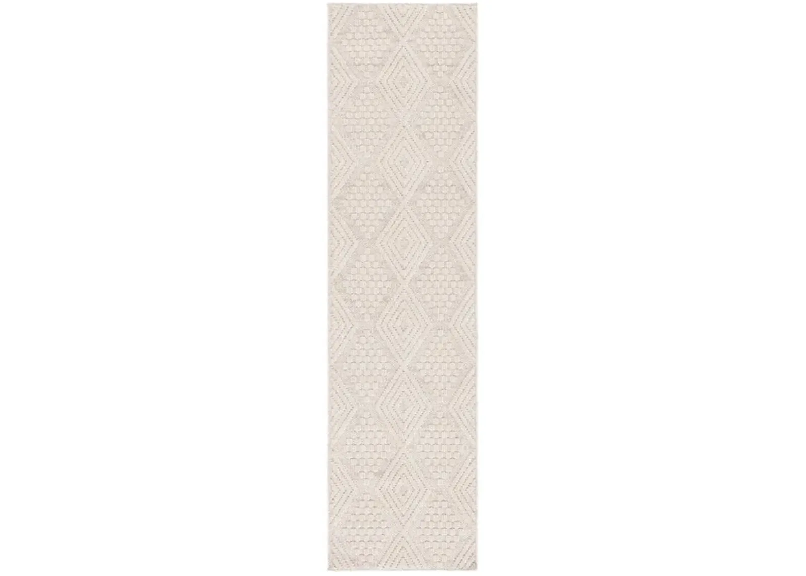 GLOBAL 410 Beige 2'-2' X 8' Runner Rug