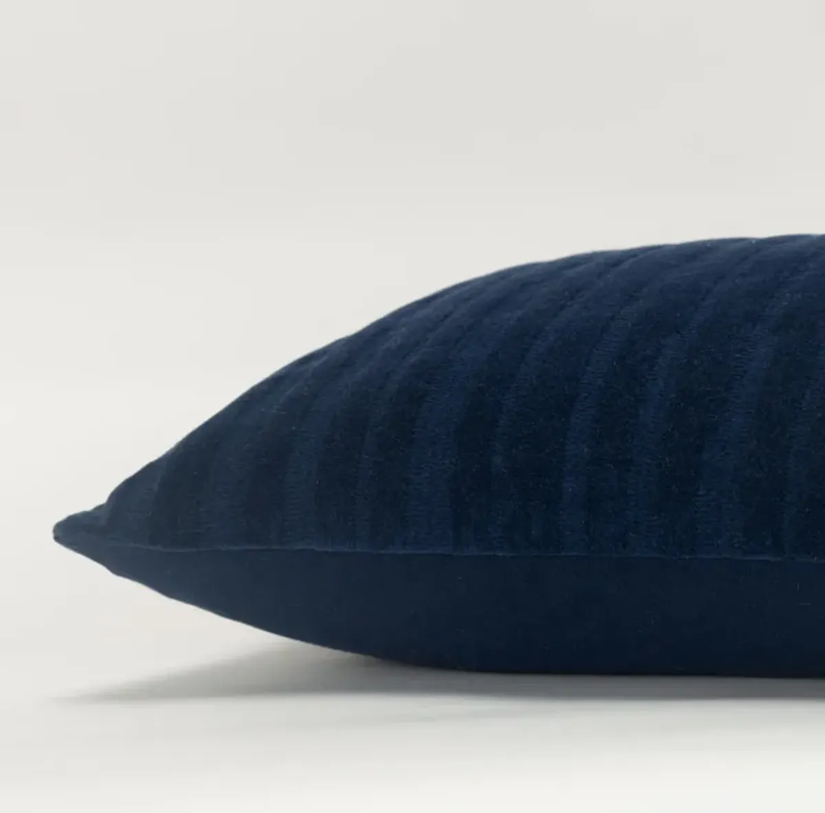 transitional  deep dark blue Pillow