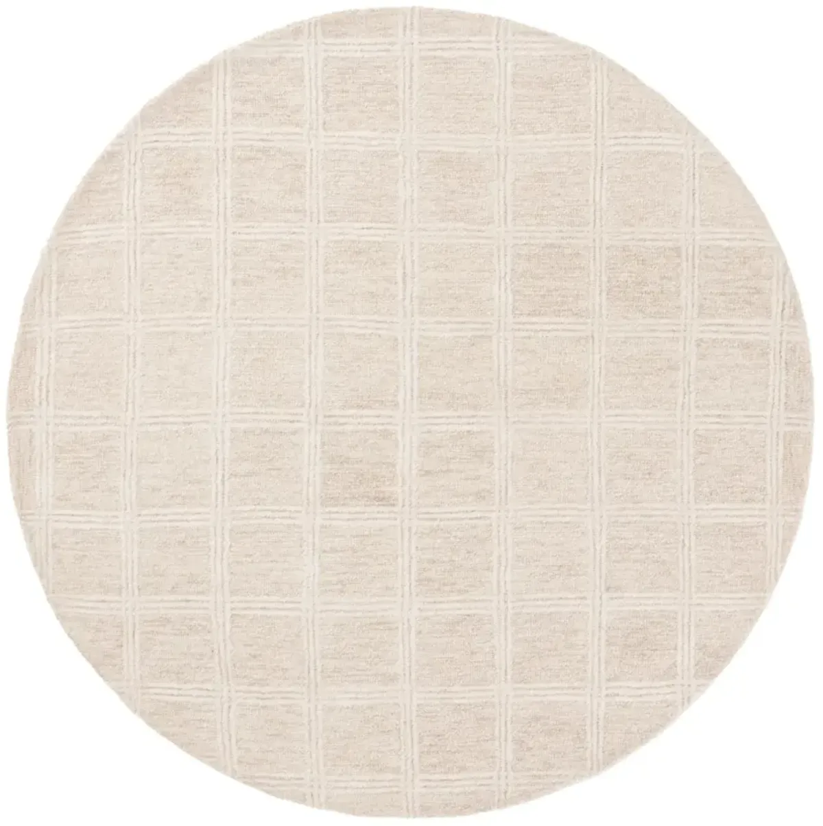 PINE 103 BEIGE  6' x 6' Round Round Rug