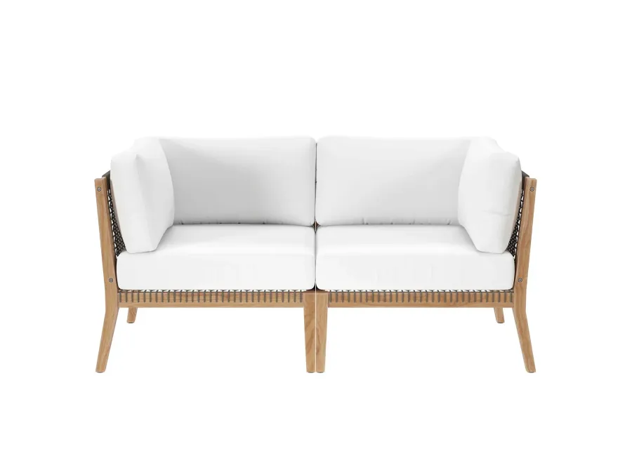 Clearwater Teak Outdoor Loveseat