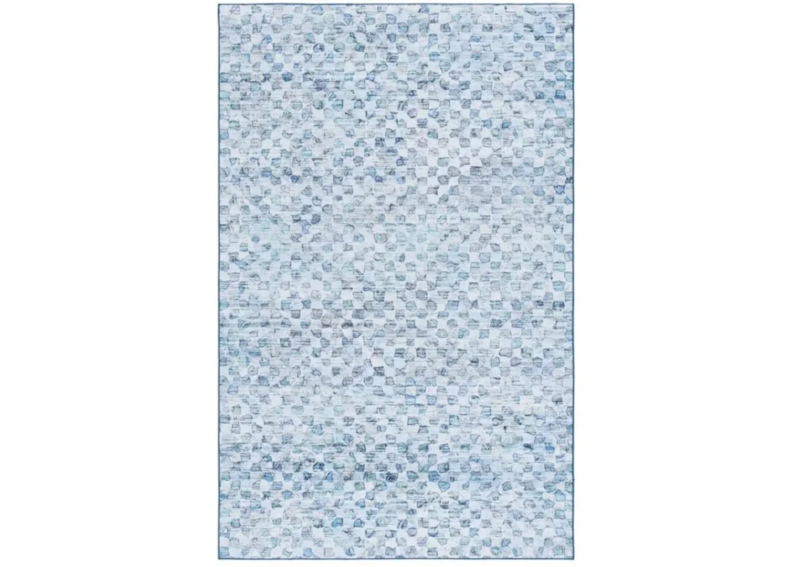 TACOMA 917 Blue  8' X 10' Large Rectangle Rug