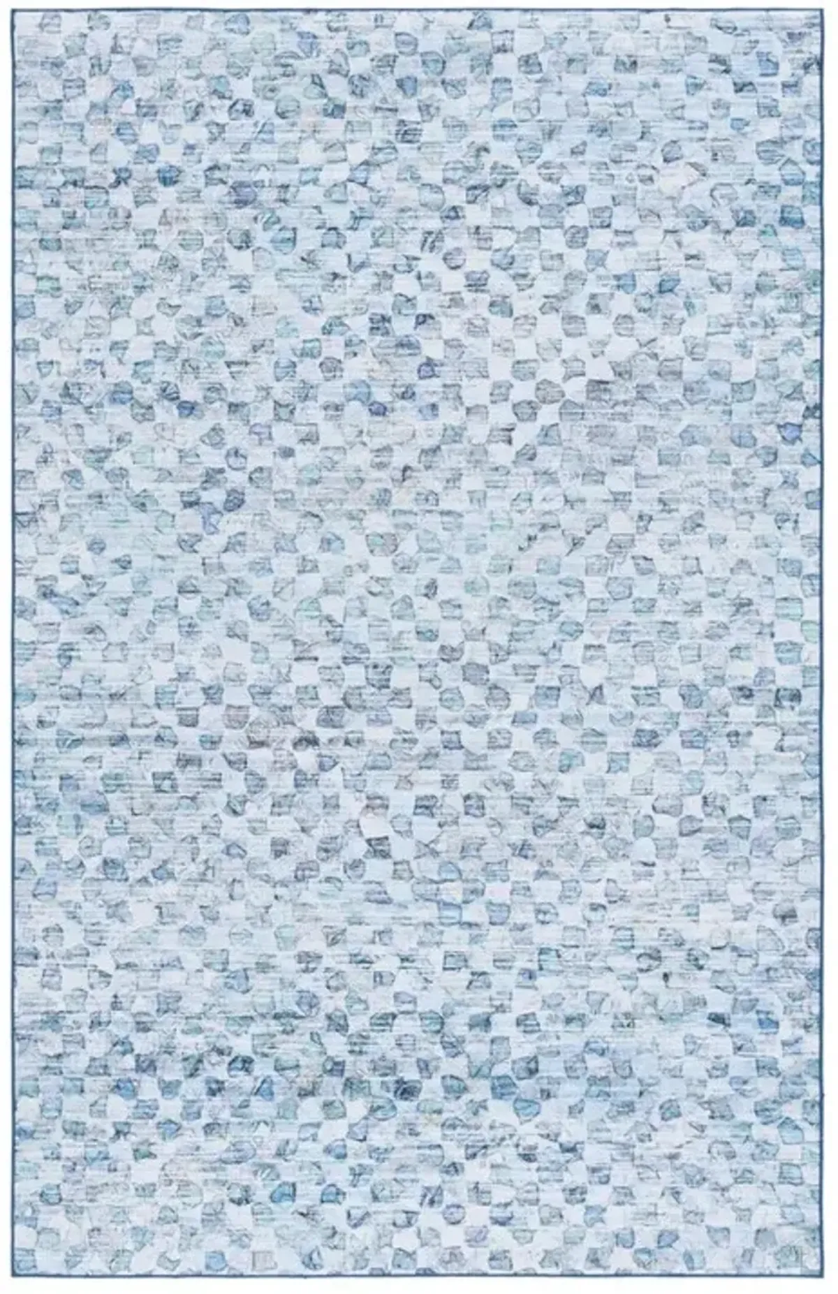 TACOMA 917 Blue  8' X 10' Large Rectangle Rug