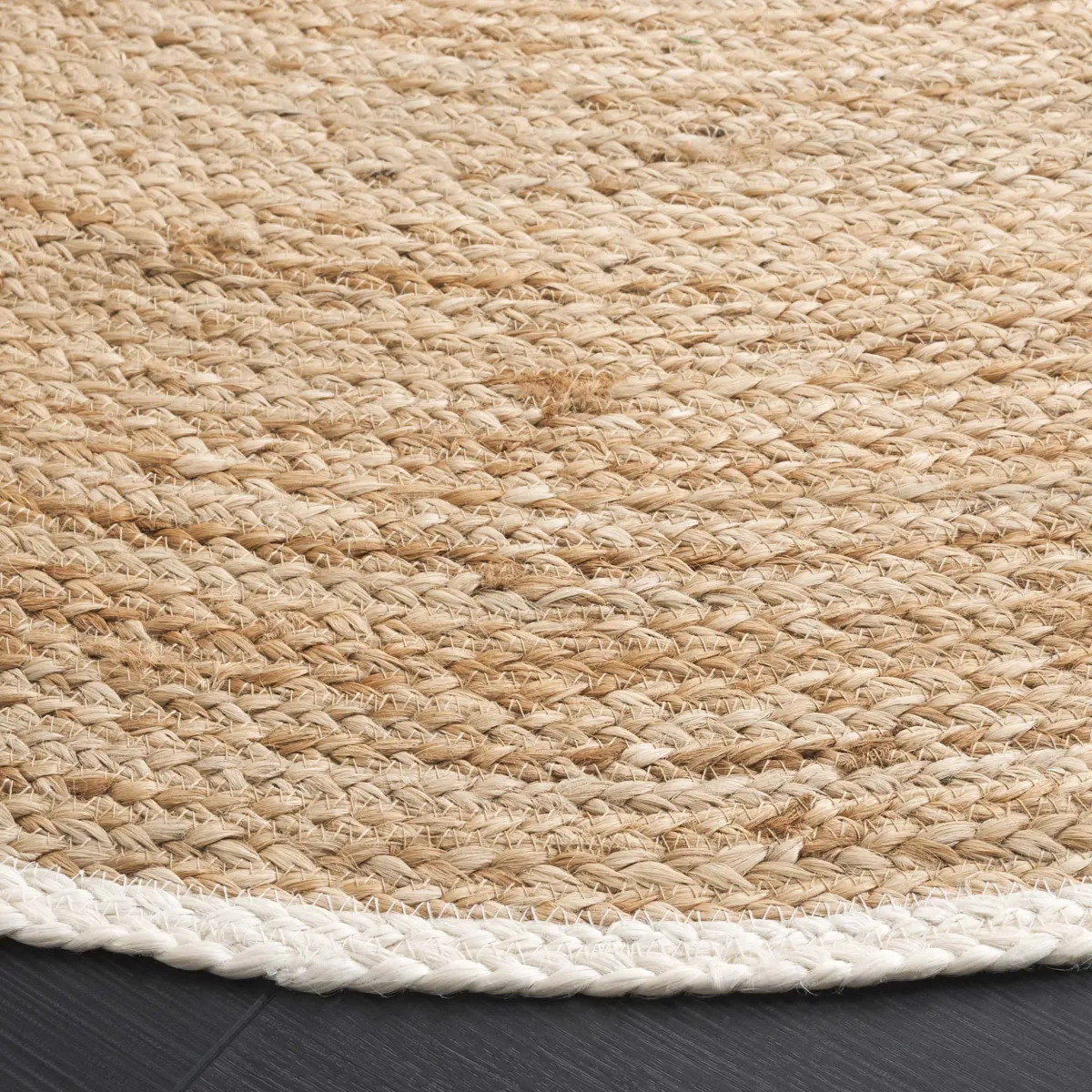 NATURAL FIBER Hand Woven 3' x 3' Round area rug