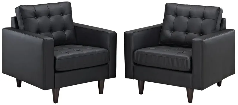 Empress Armchair Leather Set of 2