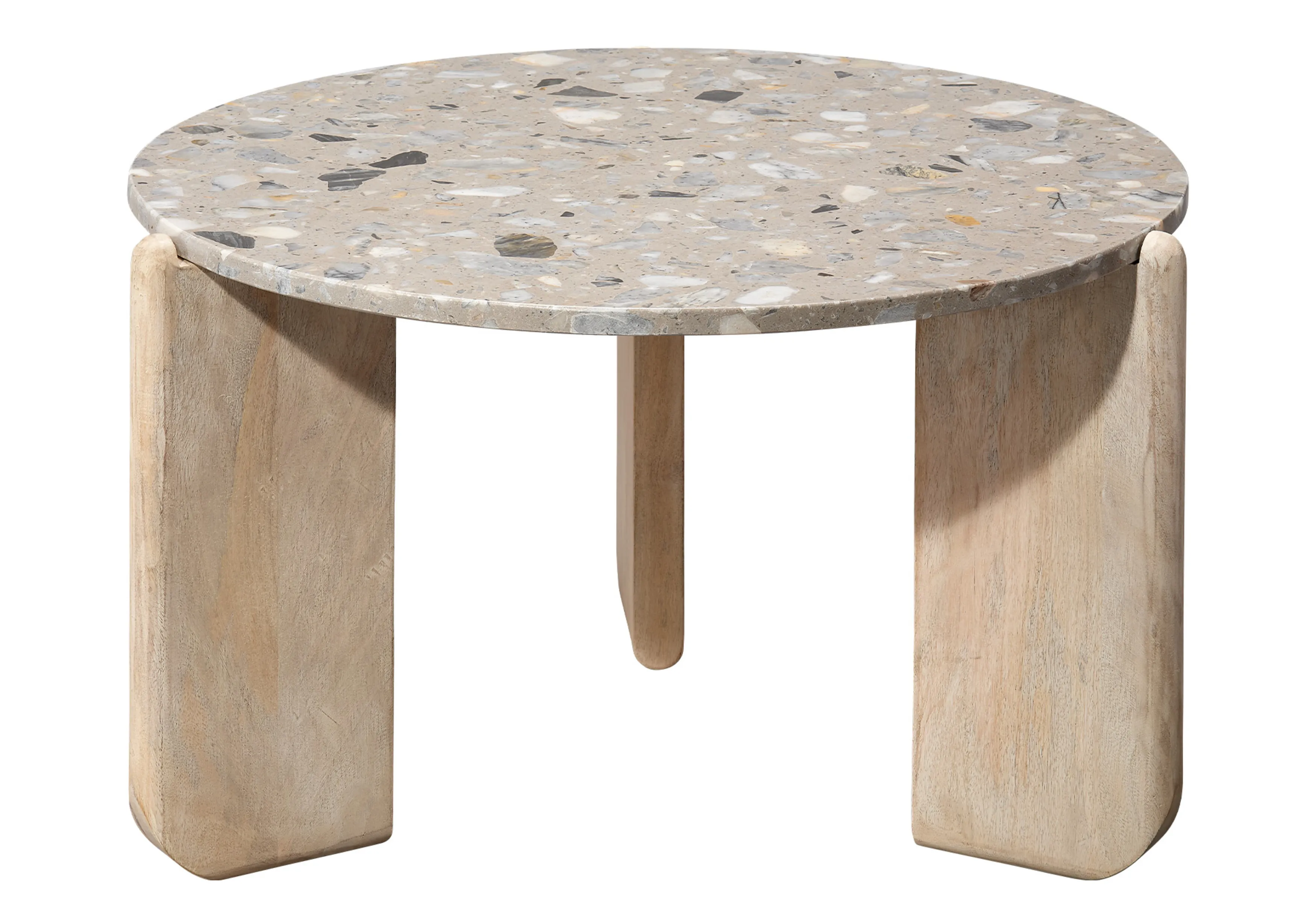 Quarry Wood and Terrazzo Coffee Table