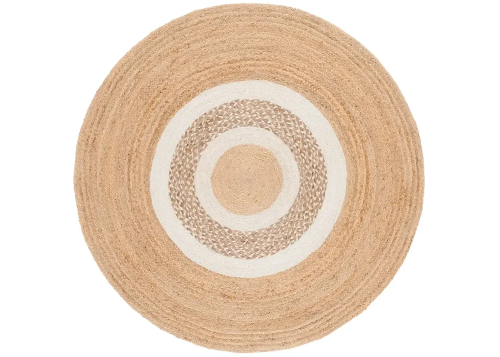 NATURAL FIBER 528 NATURAL  5' x 5' Round Round Rug