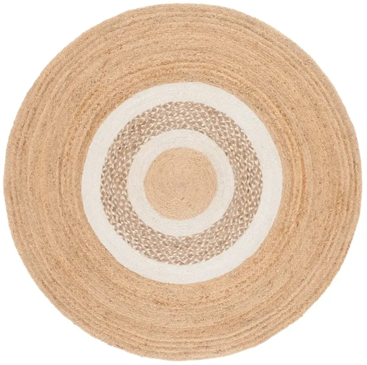 NATURAL FIBER 528 NATURAL  5' x 5' Round Round Rug