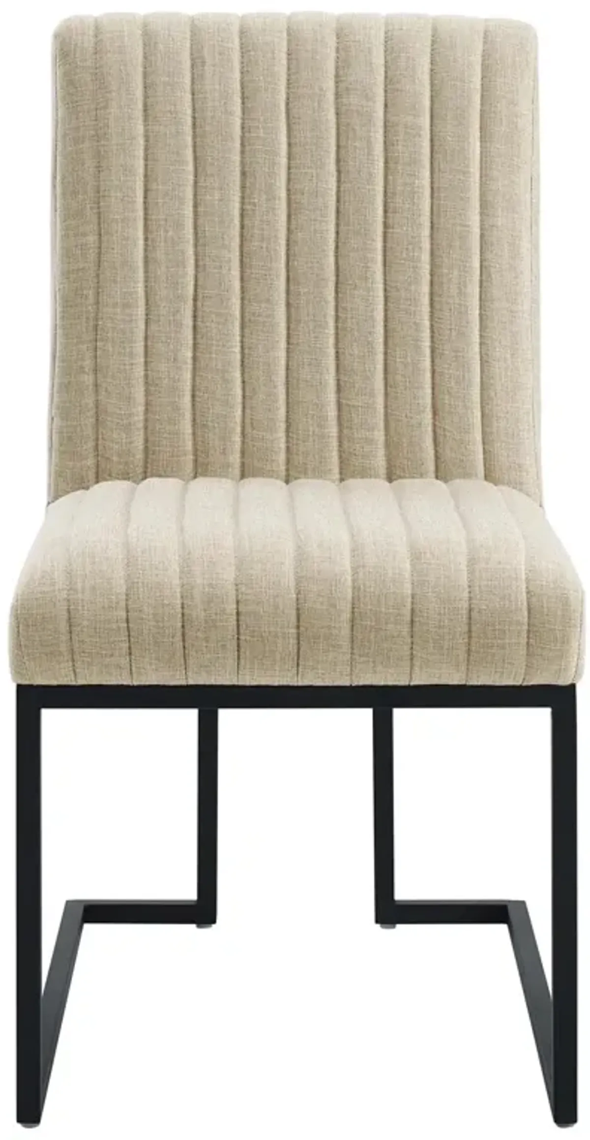 Indulge Channel Tufted Fabric Dining Chairs - Set of 2