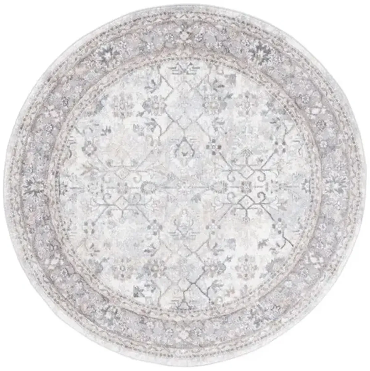 OPAL 462 Grey 6'-7' X 6'-7' Round Round Rug