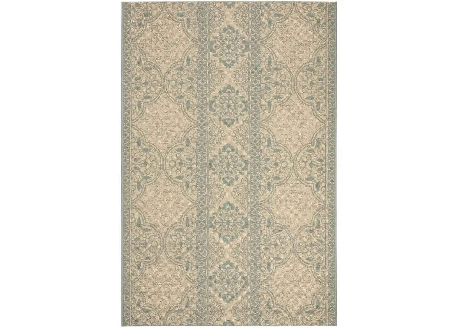 BEACH HOUSE 174 Blue 4' X 4' Square Square Rug