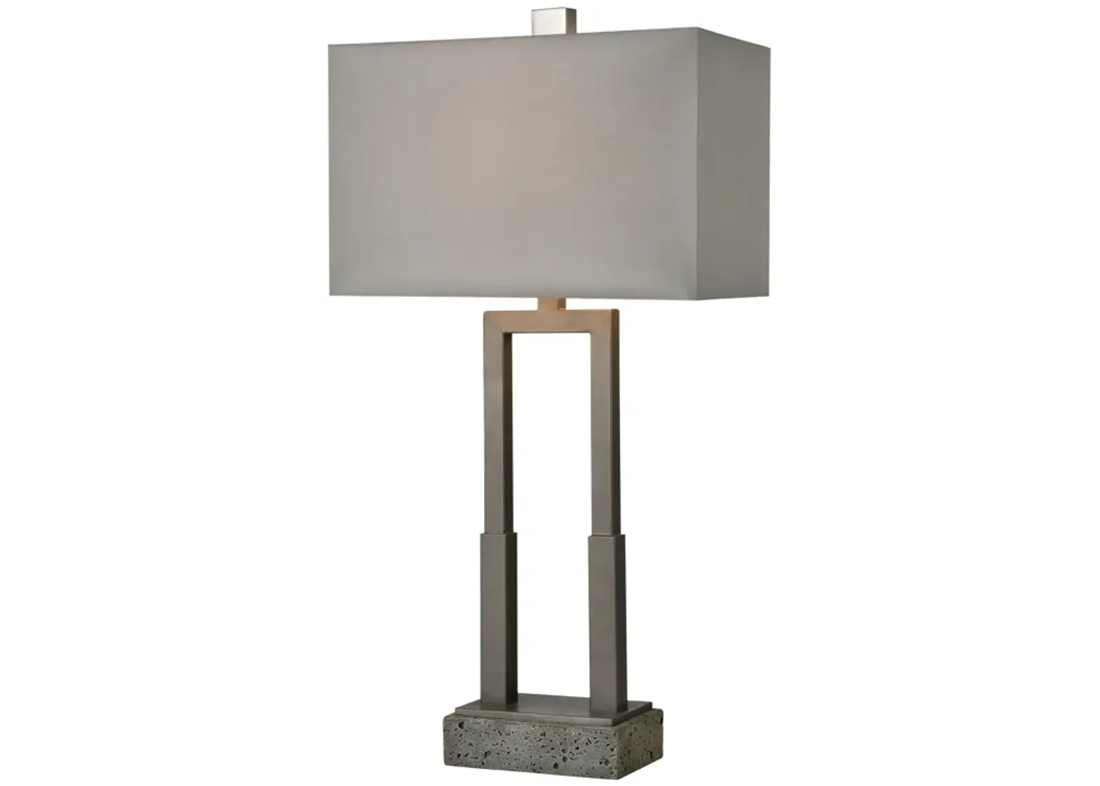 Courier 32'' High 1-Light Table Lamp - Pewter - Includes LED Bulb