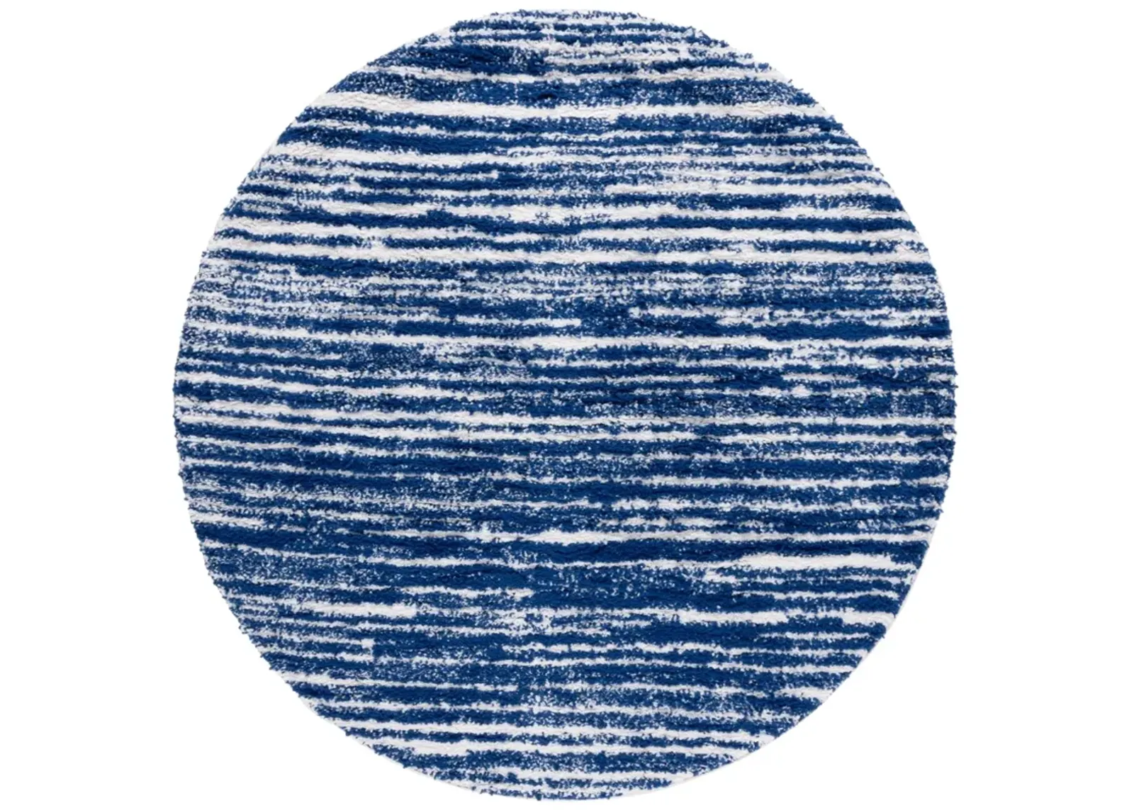 RUMI SHAG 110 NAVY  6'-7' x 6'-7' Round Round Rug