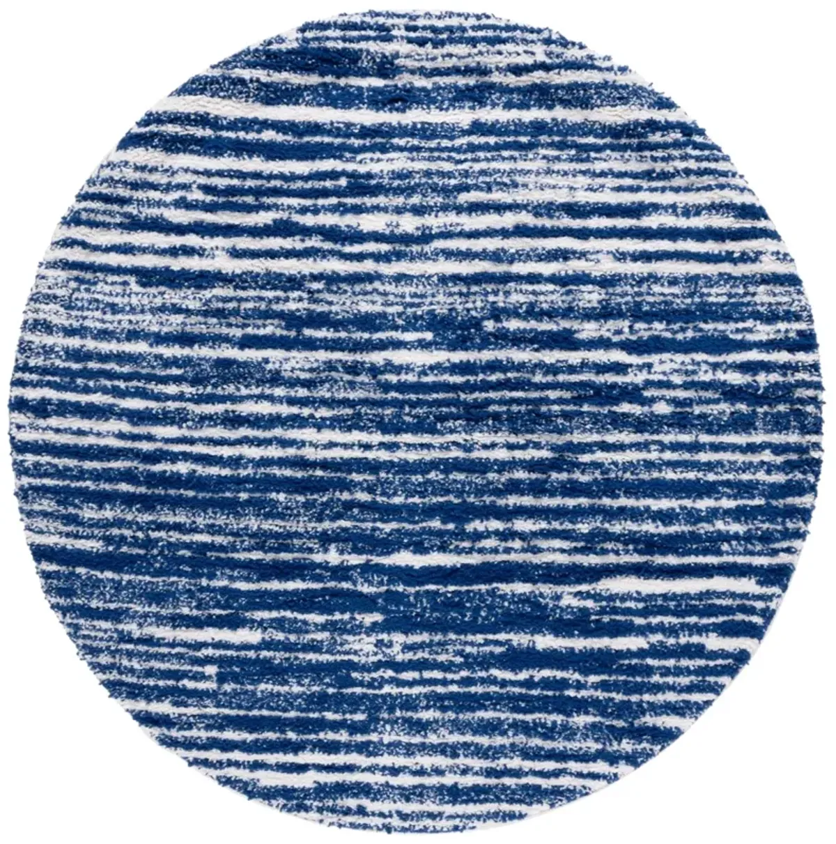 RUMI SHAG 110 NAVY  6'-7' x 6'-7' Round Round Rug