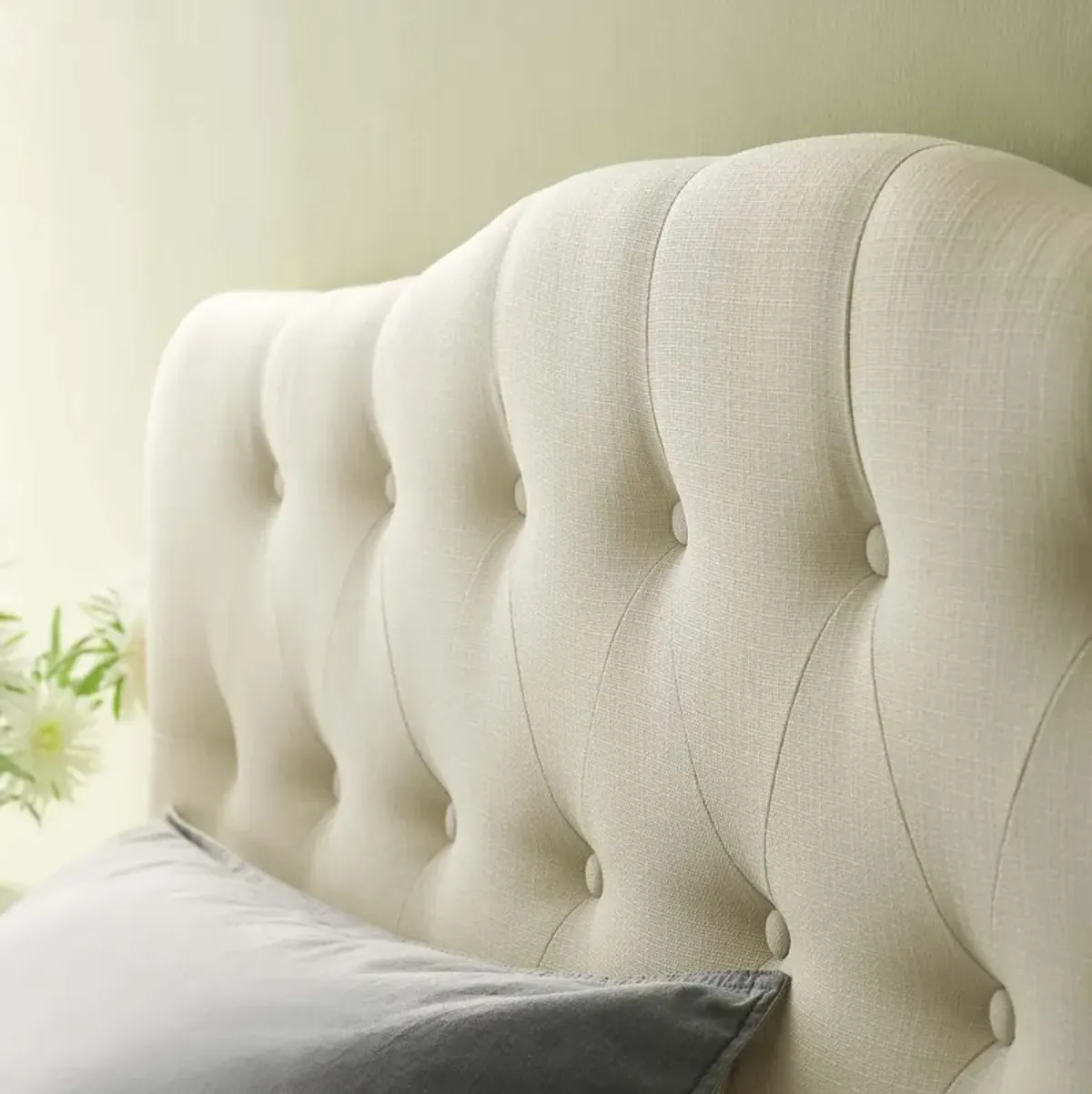 Annabel King Upholstered Fabric Headboard