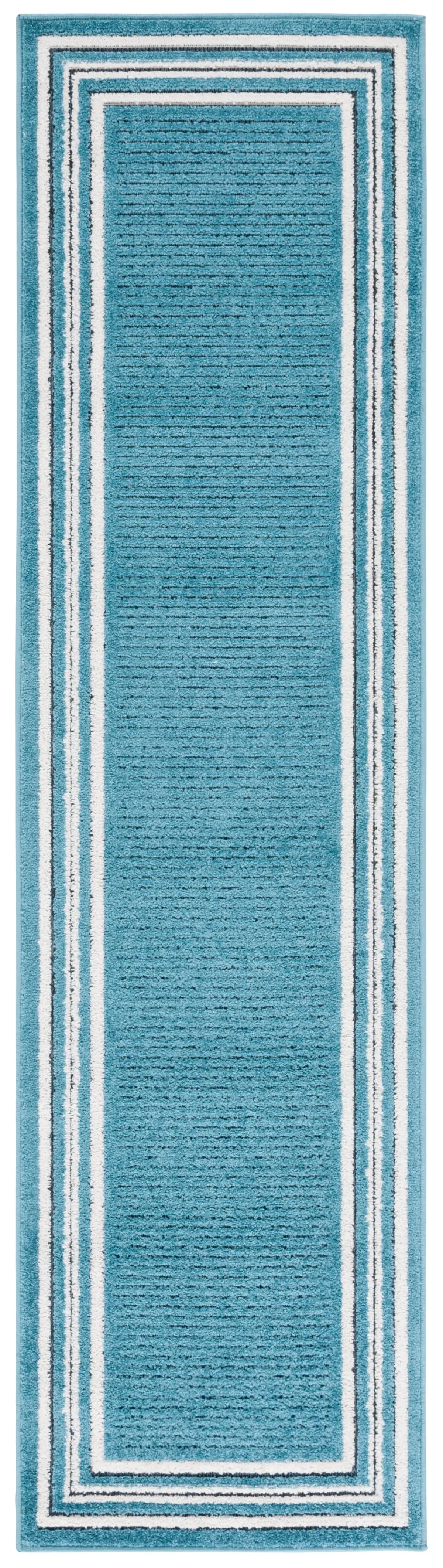 CABANA 634 TURQUOISE  2'-2' x 8' Runner Rug