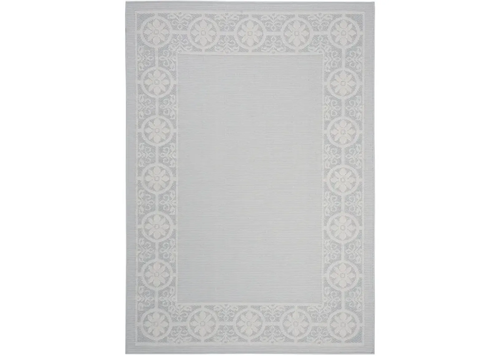 Safavieh BERMUDA 800 Collection BMU815M-5 Light Blue / Ivory 5'-3" X 7'-6"