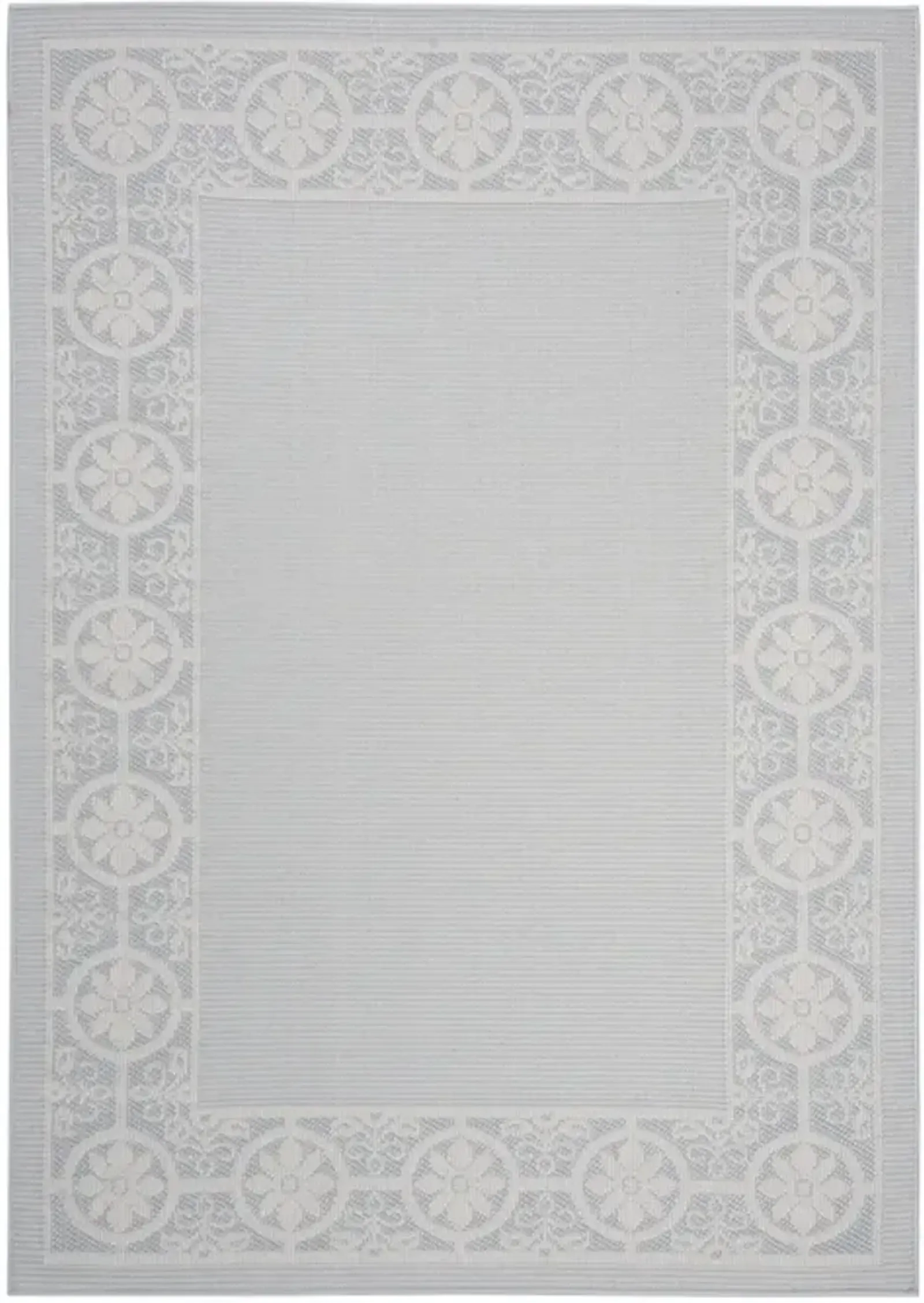 Safavieh BERMUDA 800 Collection BMU815M-5 Light Blue / Ivory 5'-3" X 7'-6"