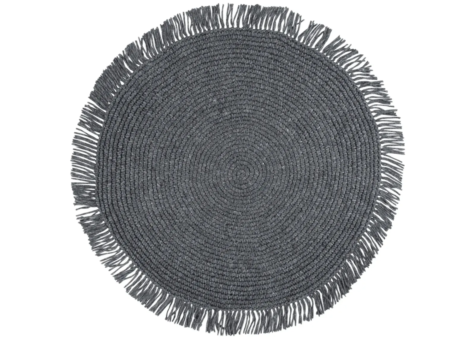 RENEWAL 401 BLACK 5' x 5' Round Round Rug