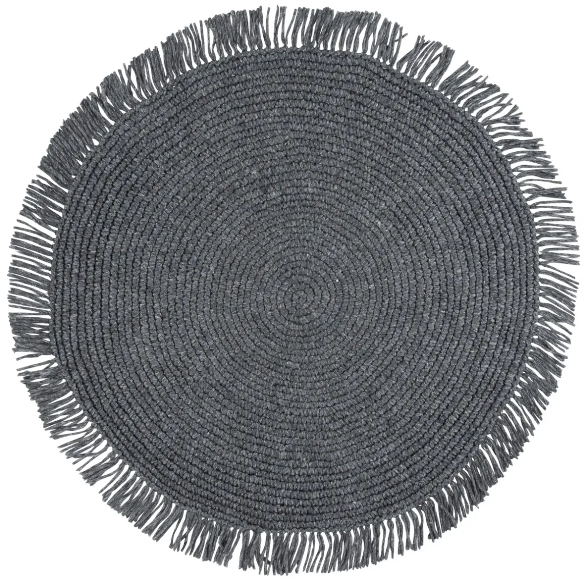 RENEWAL 401 BLACK 5' x 5' Round Round Rug