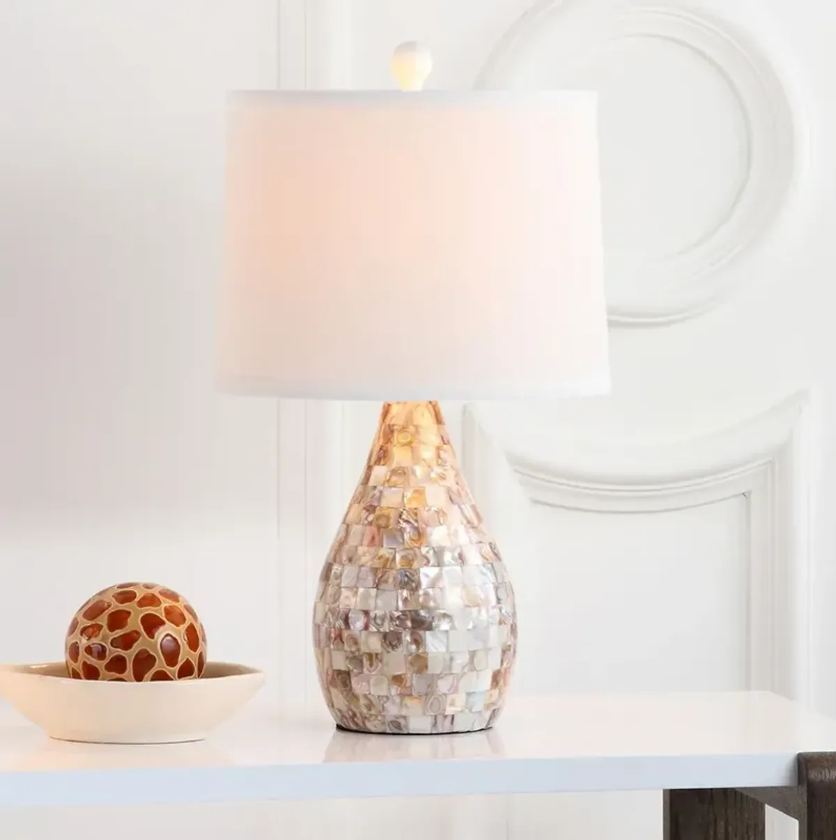 Lauralie Capiz Shell Lamps - Set of 2