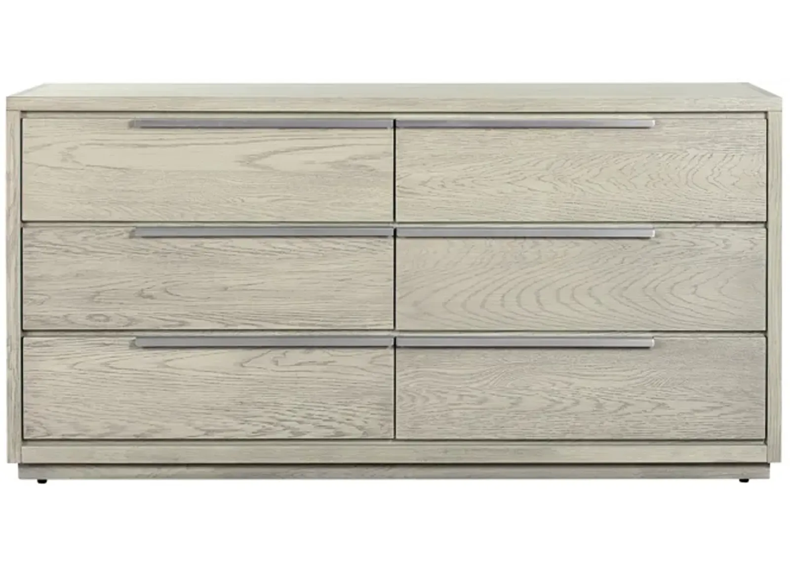 Abbey 6 Drawer Dresser in Gray Oak Wood