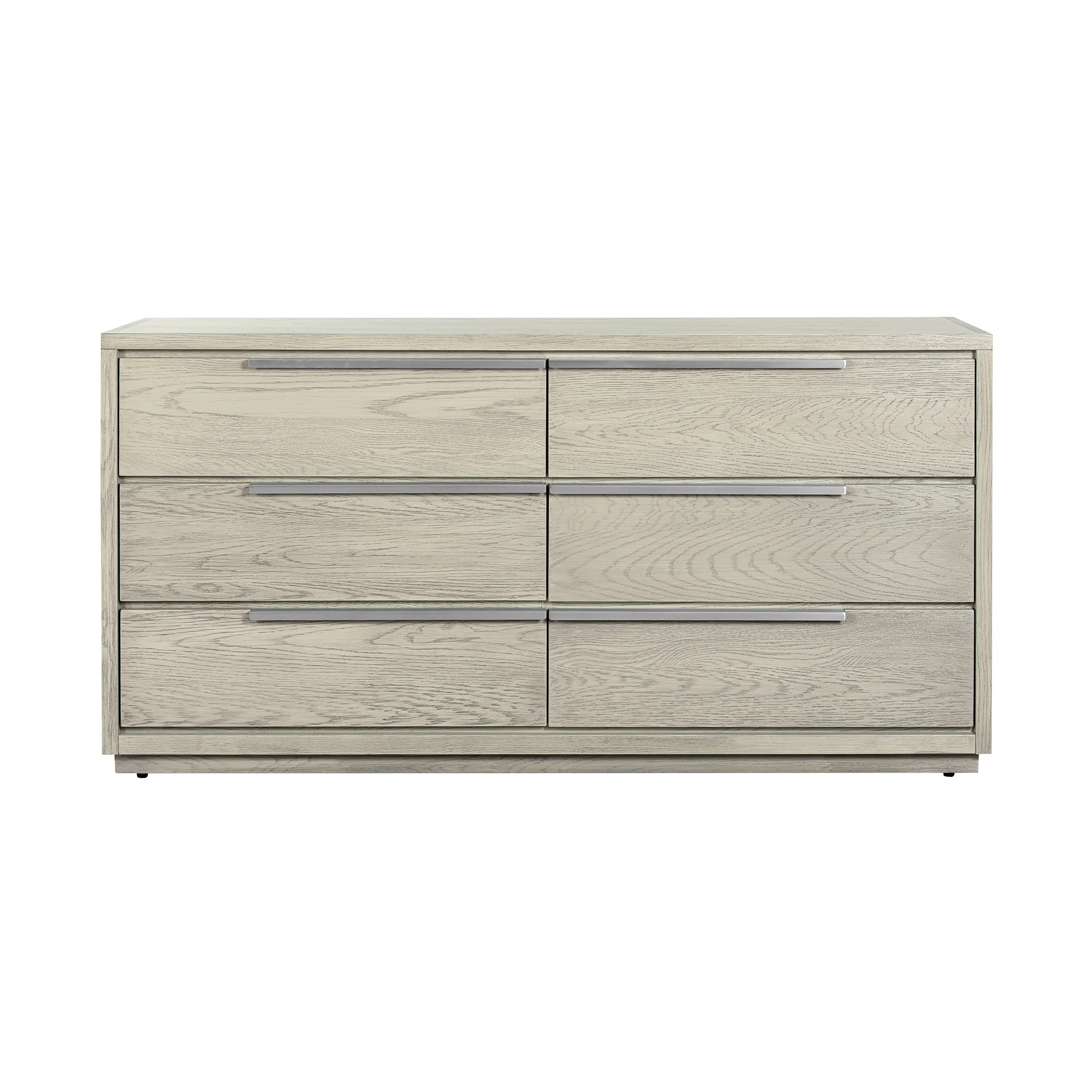 Abbey 6 Drawer Dresser in Gray Oak Wood