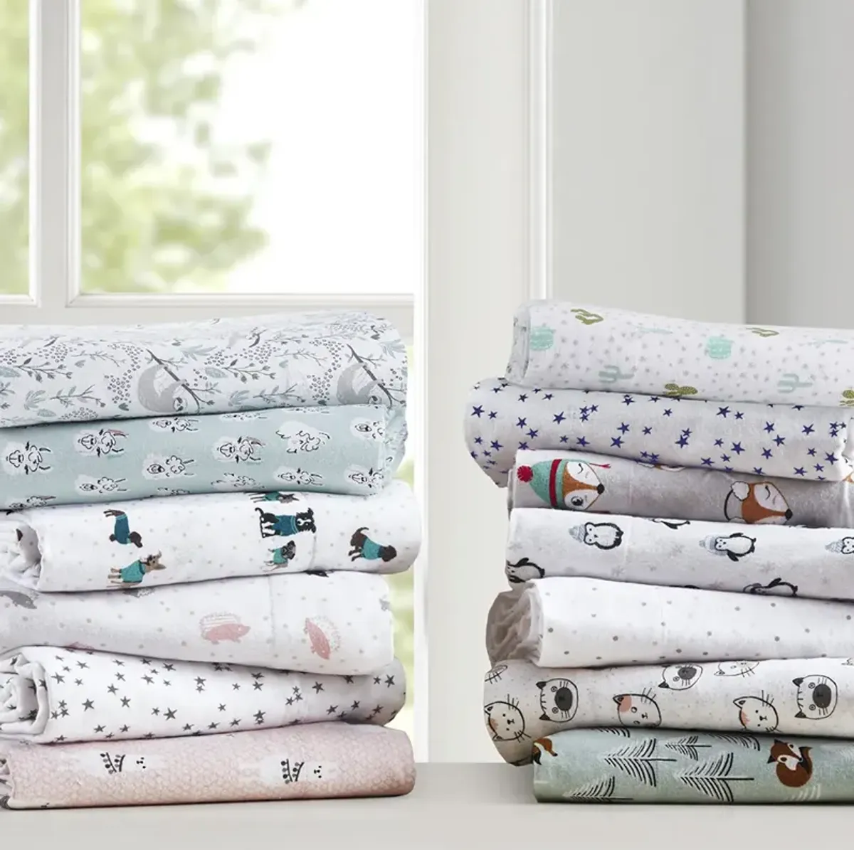 Cozy Soft Cotton Flannel Printed Sheet Set