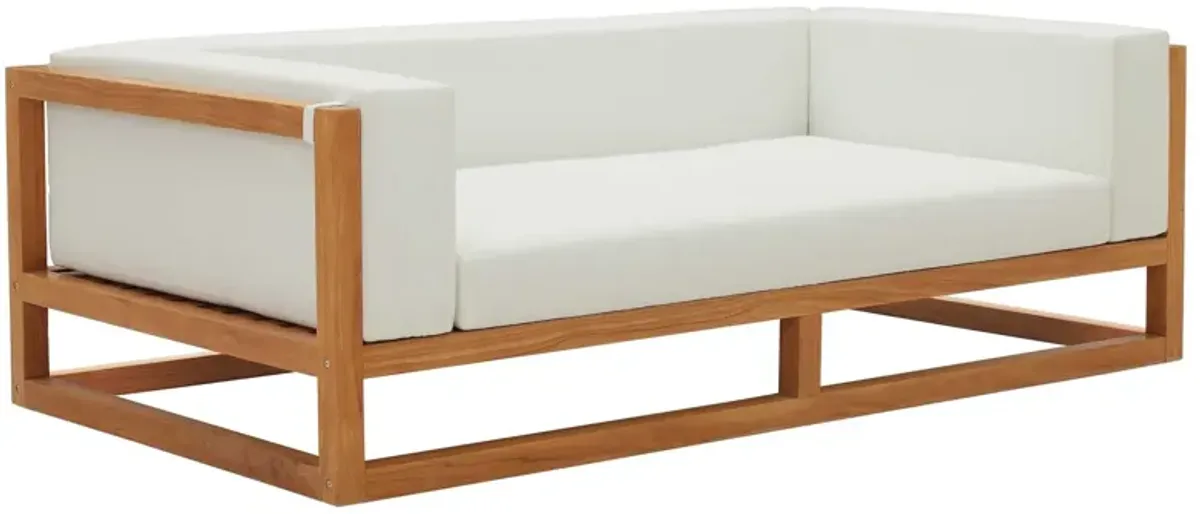 Newbury Accent Lounge Outdoor Patio Premium Grade A Teak Wood Sofa