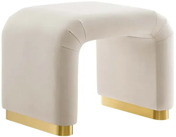 Koda Performance Velvet Waterfall Stool by Modway