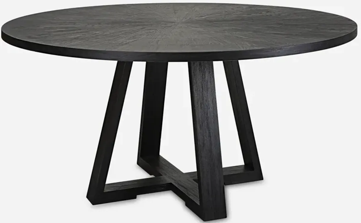 Gidran Round Black Dining Table
