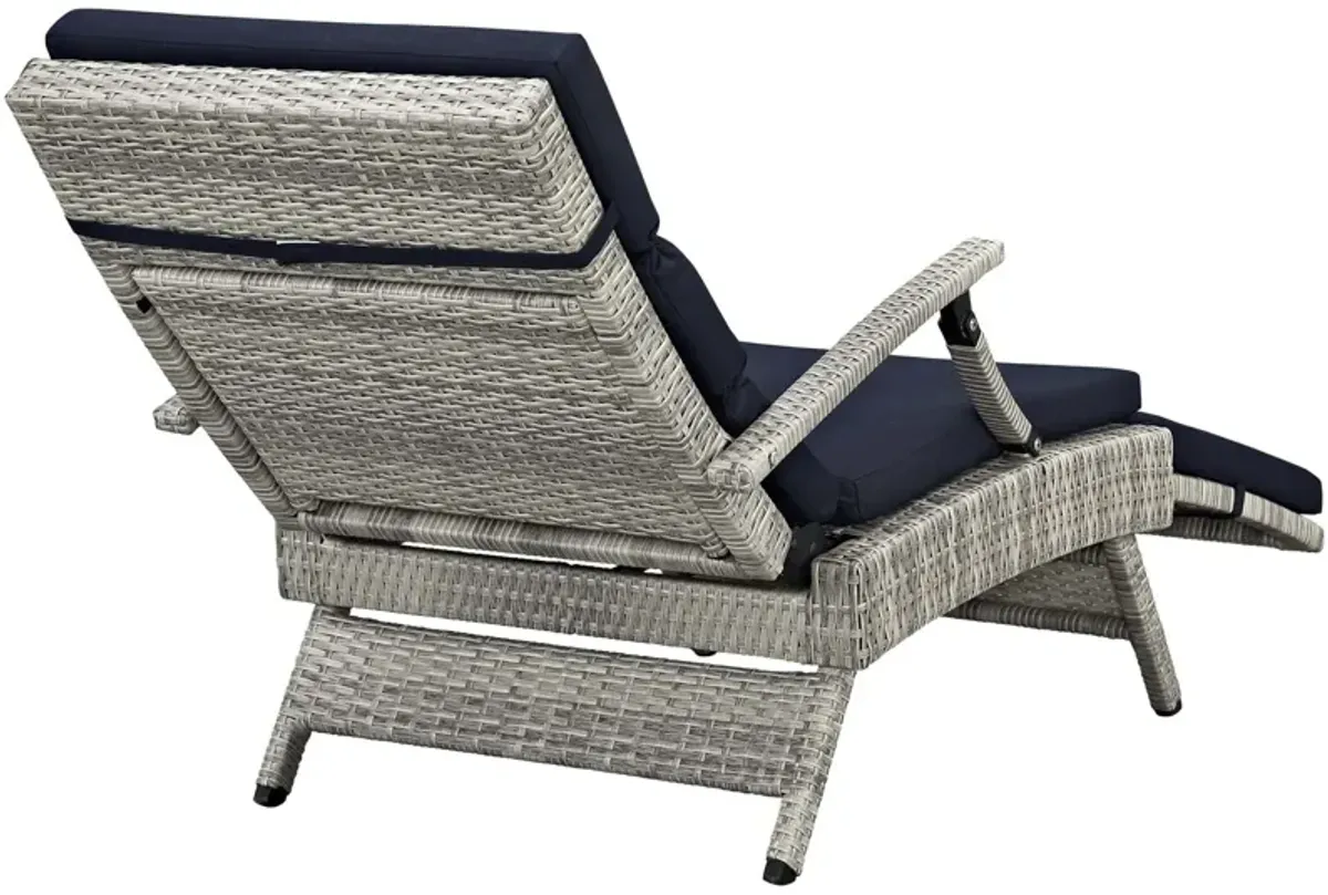 Envisage Chaise Outdoor Patio Wicker Rattan Lounge Chair