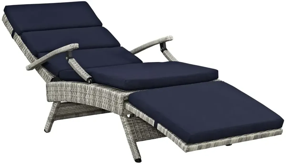 Envisage Chaise Outdoor Patio Wicker Rattan Lounge Chair