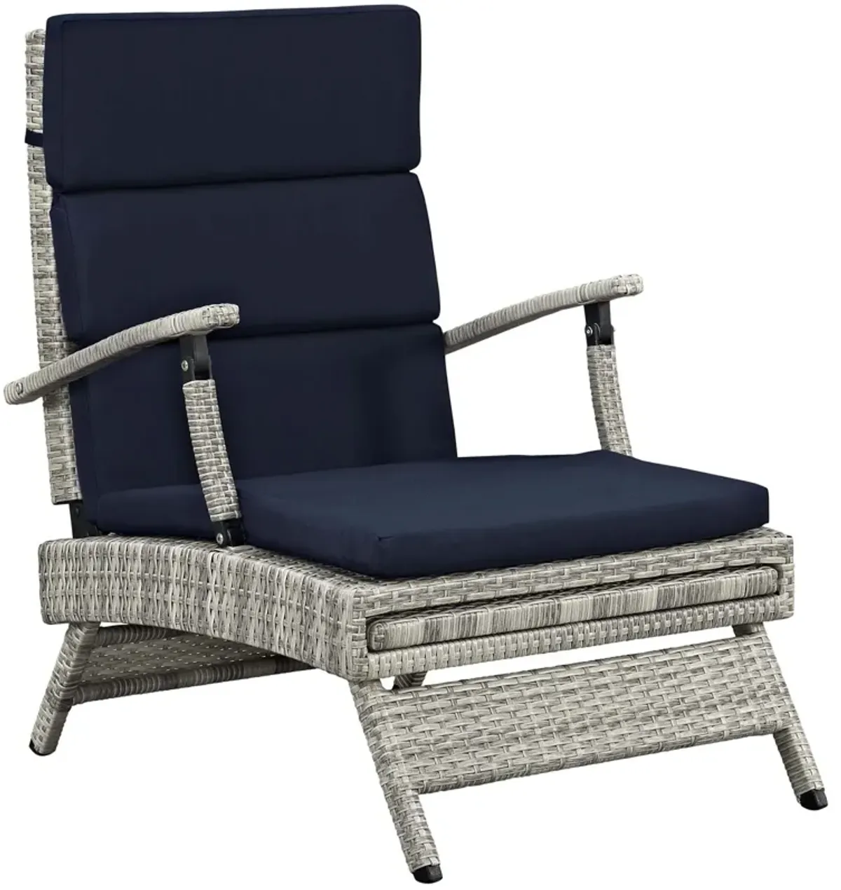 Envisage Chaise Outdoor Patio Wicker Rattan Lounge Chair