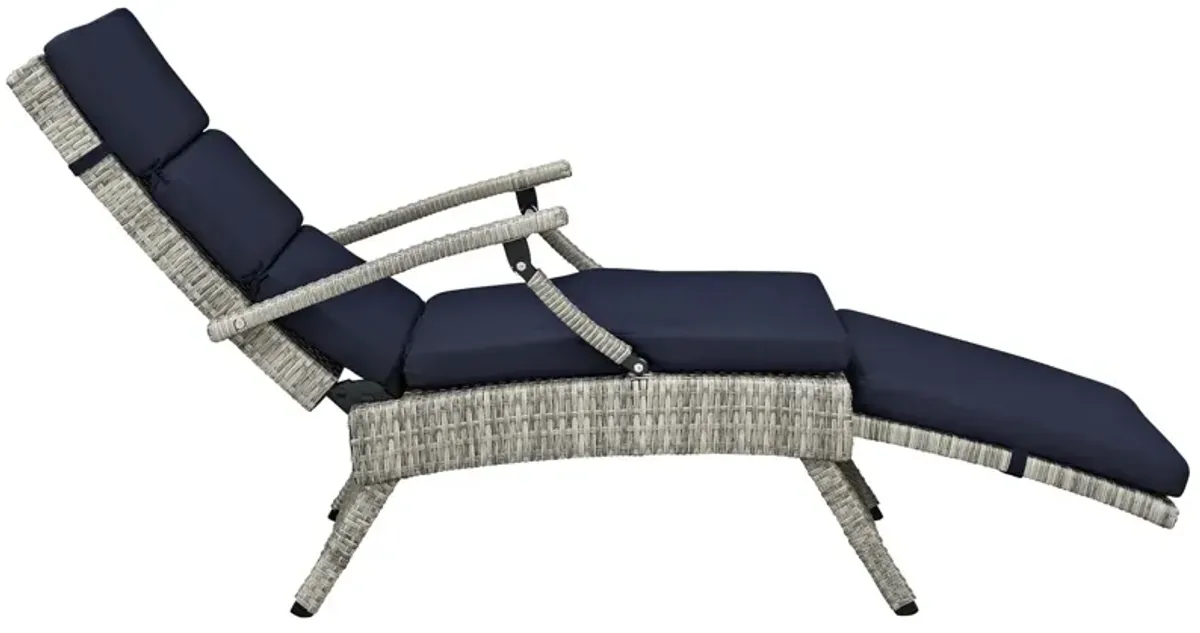 Envisage Chaise Outdoor Patio Wicker Rattan Lounge Chair