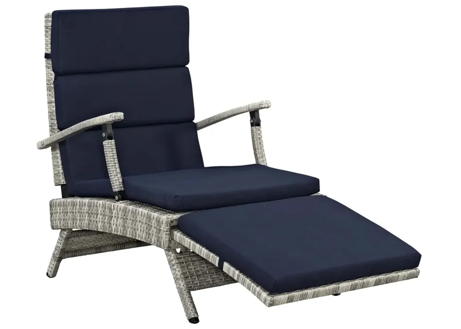 Envisage Chaise Outdoor Patio Wicker Rattan Lounge Chair