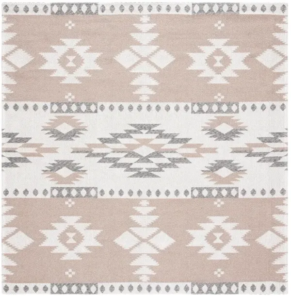 AUGUSTINE 426 TAUPE  4' x 4' Square Square Rug
