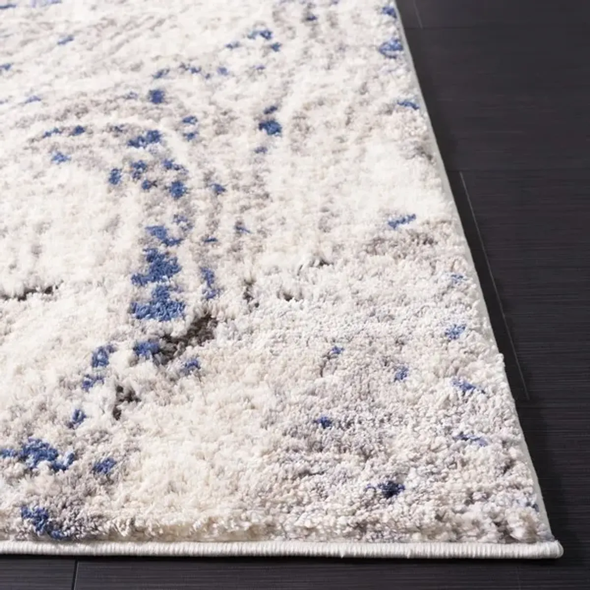 PETRA 102 Blue 2'-3' X 8' Runner Rug