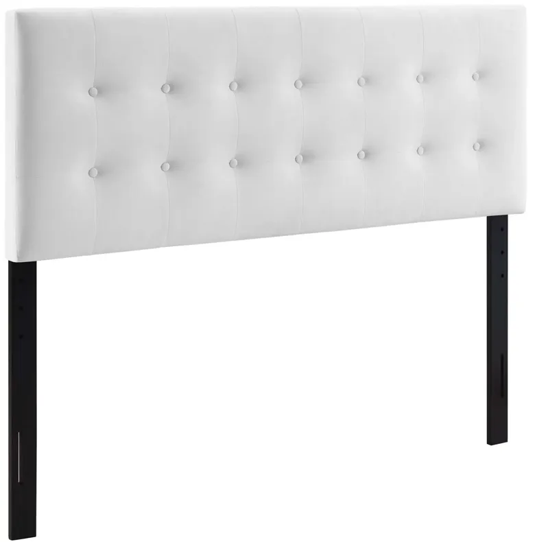 Emily Queen Biscuit Tufted Performance Velvet Headboard