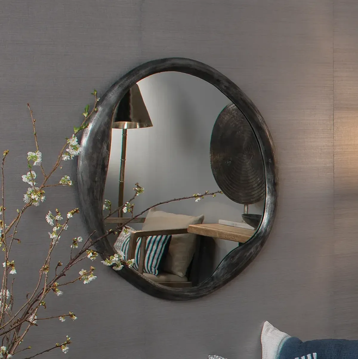 Organic Round Mirror