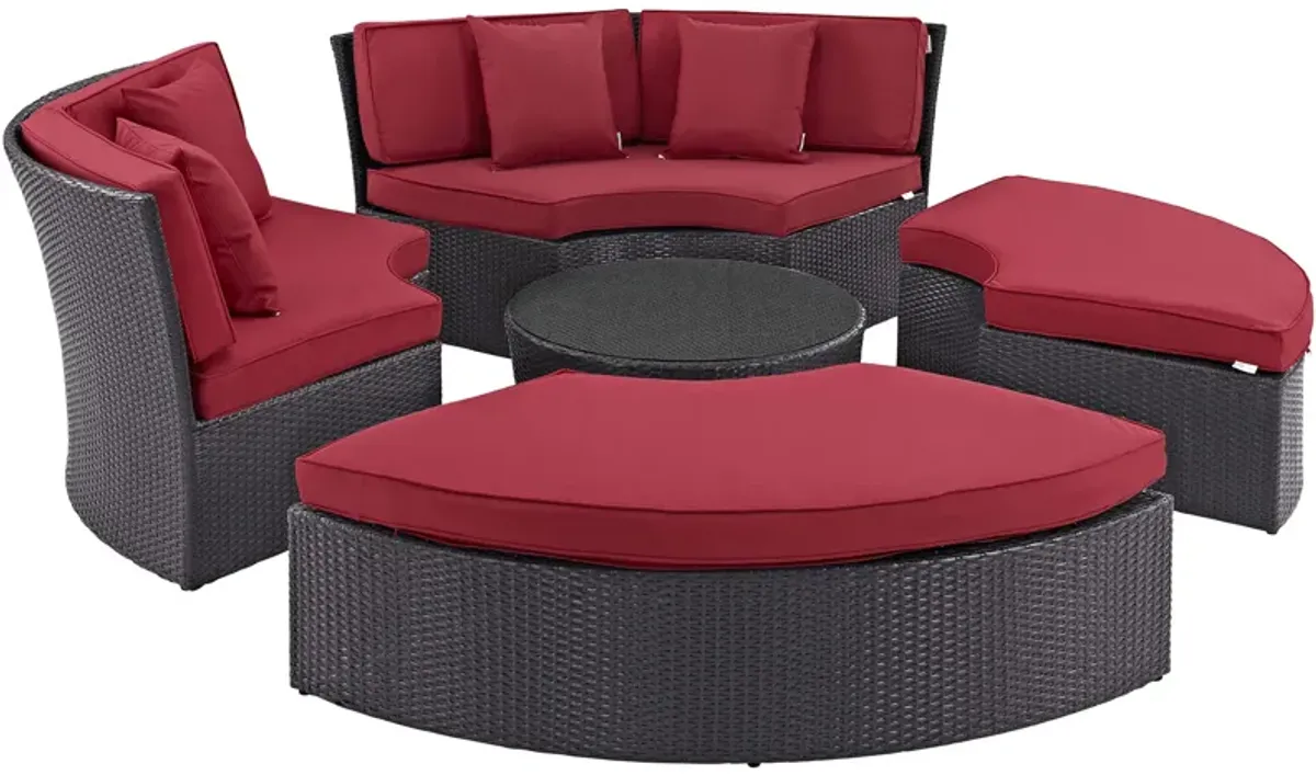 Convene Circular Outdoor Patio Daybed Set