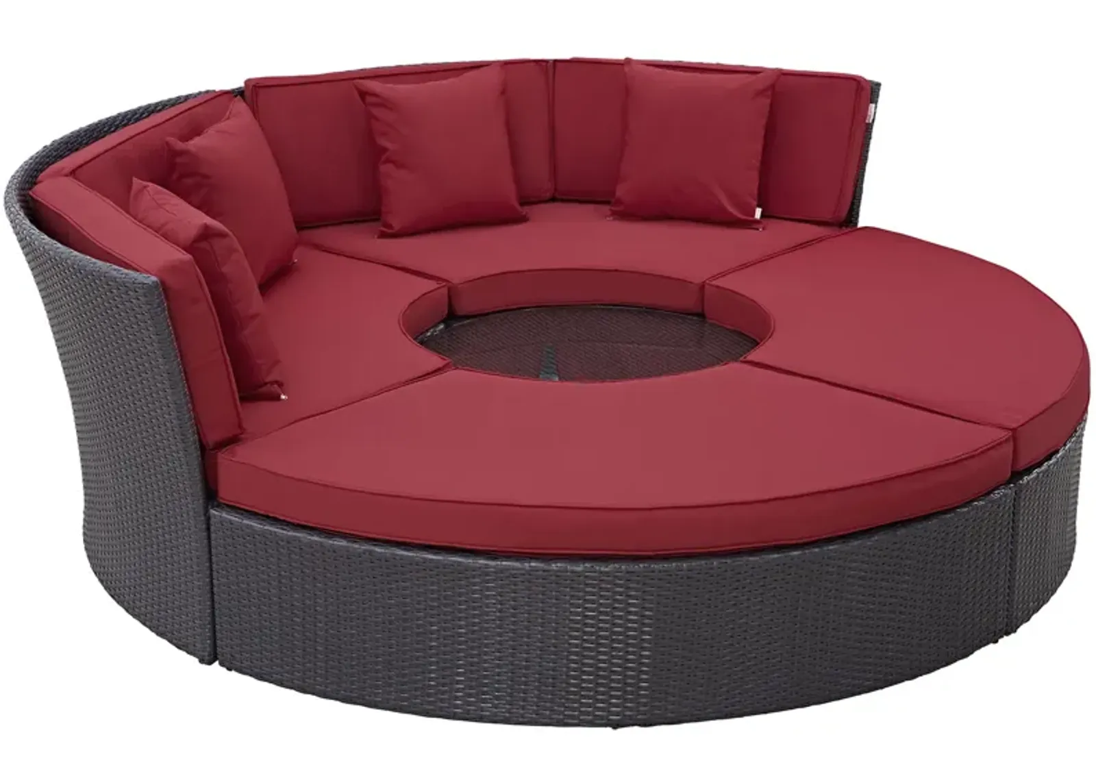 Convene Circular Outdoor Patio Daybed Set