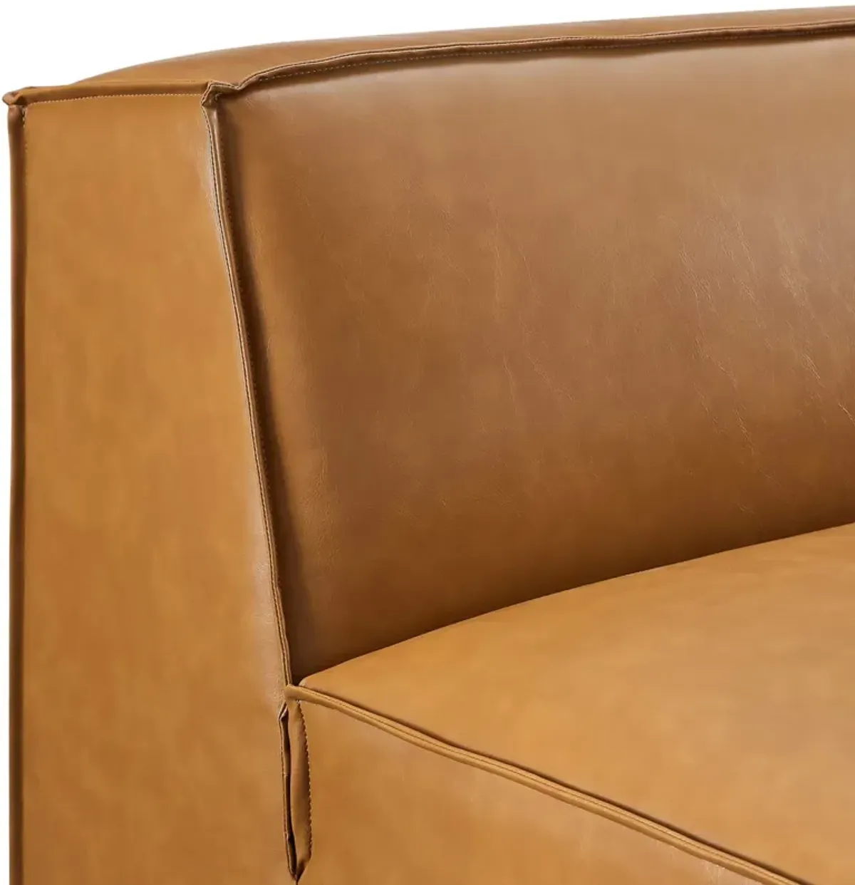 Restore Vegan Leather Sectional Sofa Armless Chair