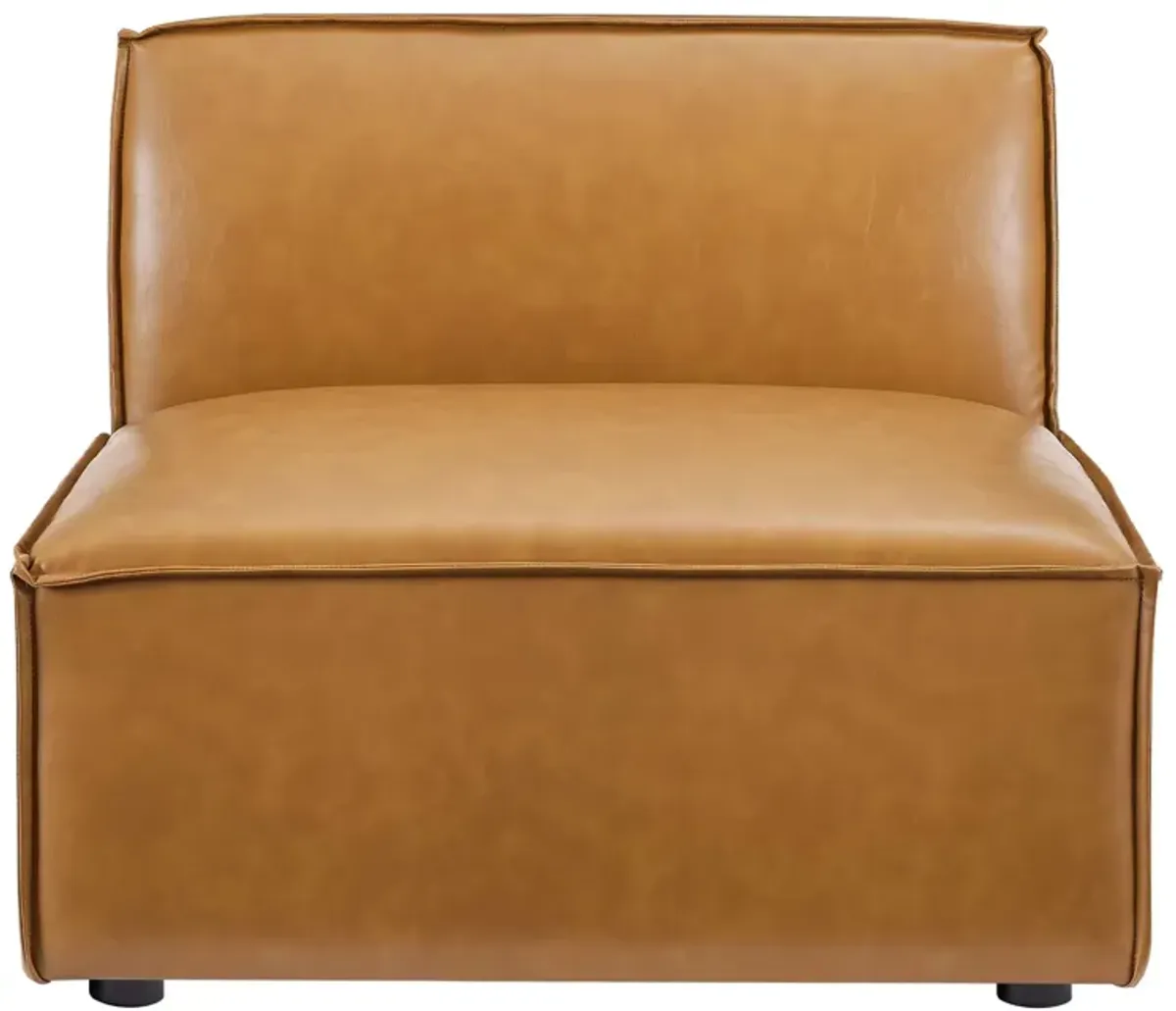 Restore Vegan Leather Sectional Sofa Armless Chair