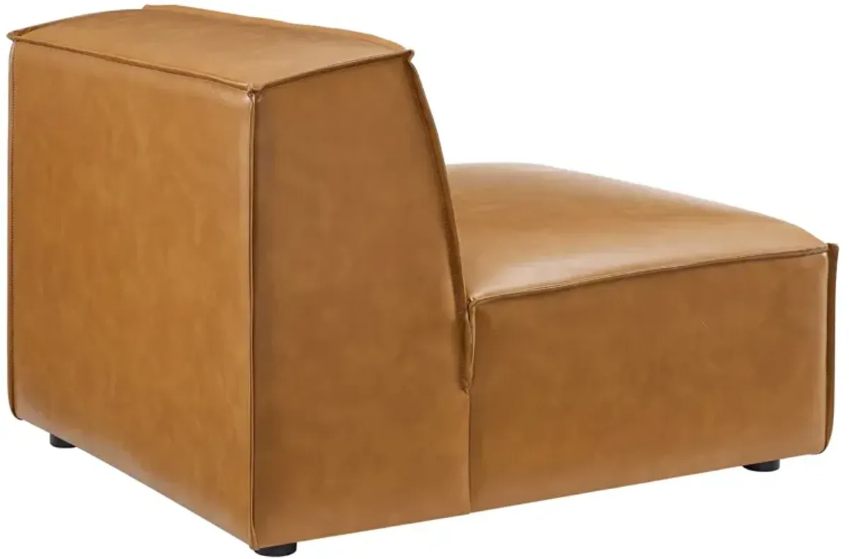 Restore Vegan Leather Sectional Sofa Armless Chair