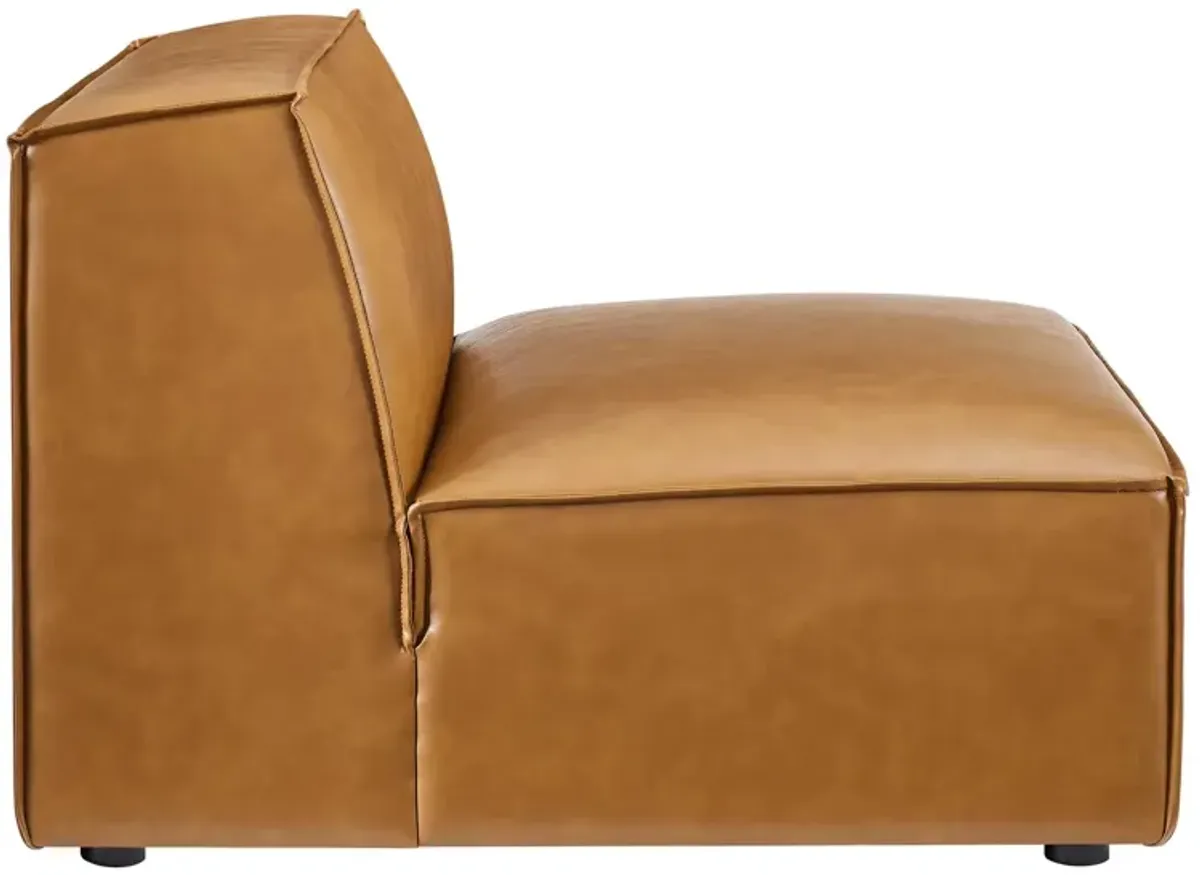 Restore Vegan Leather Sectional Sofa Armless Chair