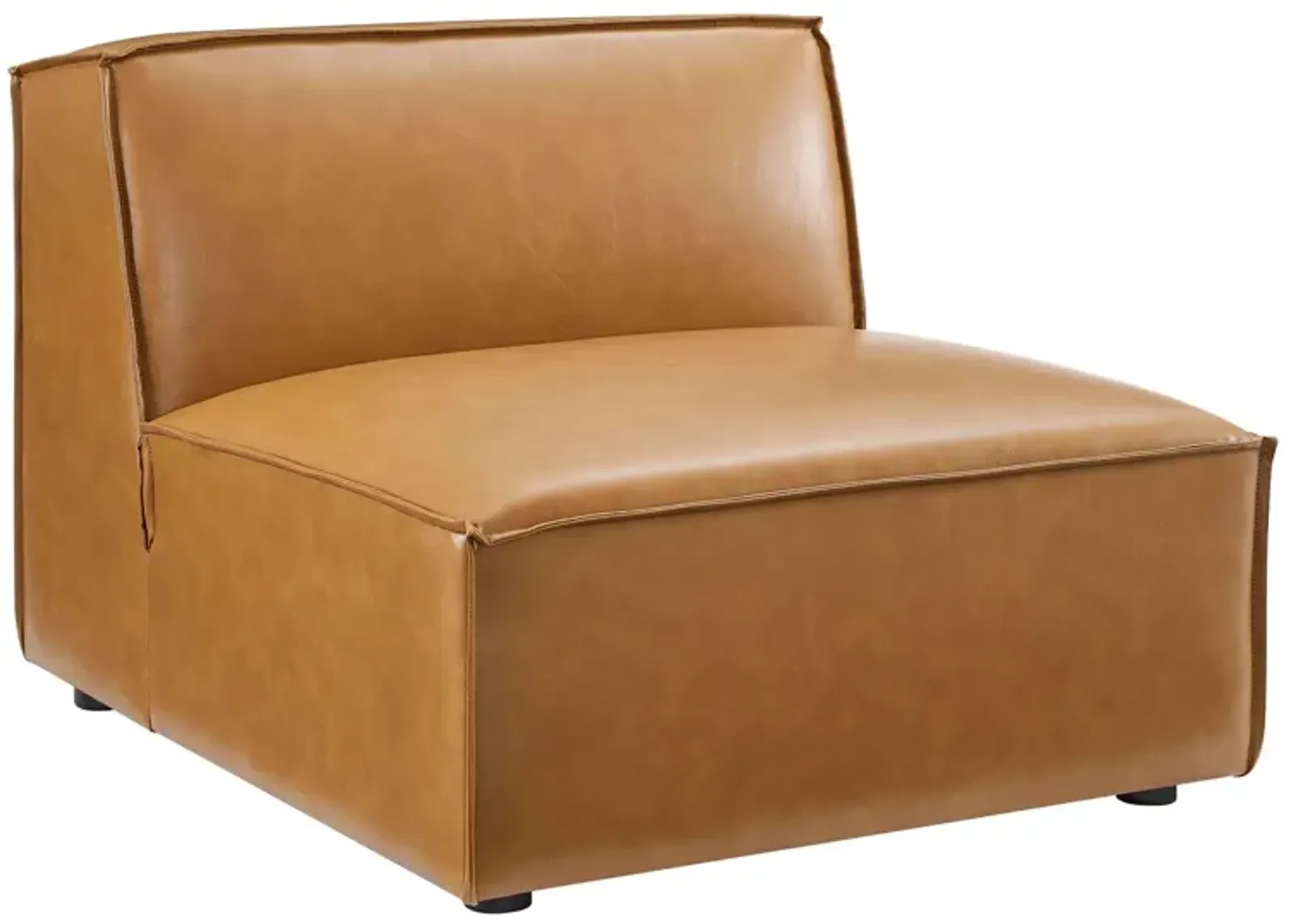 Restore Vegan Leather Sectional Sofa Armless Chair