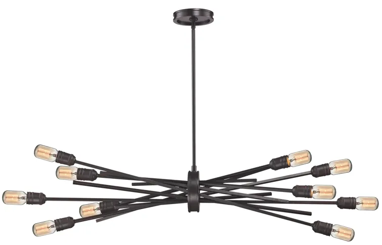 Xenia 40" Wide 10-Light Chandelier - Oil Rubbed Bronze