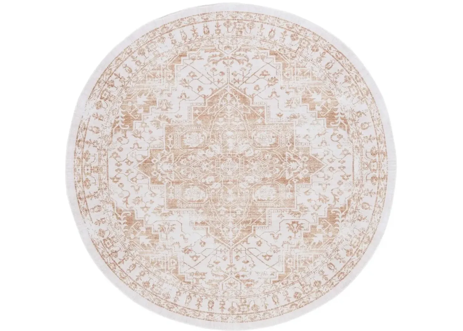 ARIZONA 127 Gold 6' X 6' Round Round Rug